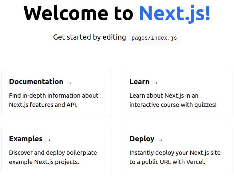 react project with next.js